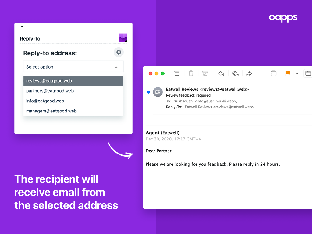 Reply-To Email Selector thumbnail 2